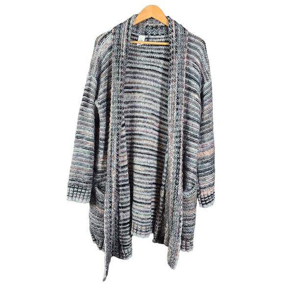 Anthropologie Akemi + Kin Wasilla Knit Alpaca Wool Blend Long Cardigan Size L - Picture 1 of 9